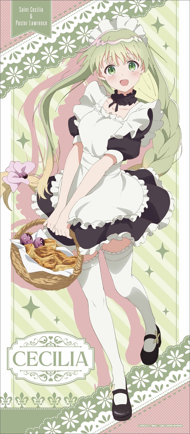 shiro seijo to kuro bokushi cecilia (shiro seijo to kuro bokushi) maid thighhighs 1114964